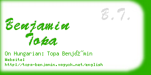 benjamin topa business card